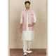 Off White Exclusive Readymade Designer Kurta Pajama With Waistcoat