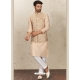 Light Orange Exclusive Readymade Designer Kurta Pajama With Waistcoat