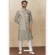 Grey Exclusive Readymade Designer Kurta Pajama With Waistcoat