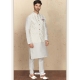 White Exclusive Readymade Designer Kurta Pajama With Waistcoat