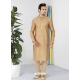 Beige Exclusive Readymade Designer Kurta Pajama