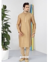 Beige Exclusive Readymade Designer Kurta Pajama