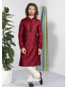 Maroon Exclusive Readymade Designer Kurta Pajama