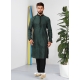 Dark Green Exclusive Readymade Designer Kurta Pajama