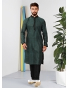 Dark Green Exclusive Readymade Designer Kurta Pajama