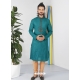 Teal Exclusive Readymade Designer Kurta Pajama