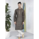 Dark Grey Exclusive Readymade Designer Kurta Pajama