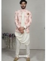 Off White Readymade Designer Indo Western Sherwani