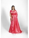 Fuchsia Kanjeevaram Jacquard Work Tanchoi Silk Sari