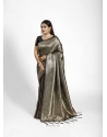 Black Kanjeevaram Jacquard Work Tanchoi Silk Sari