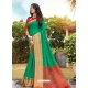 Jade Green Designer Party Wear Cotton Handloom Sari