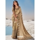 Gold Fancy Designer Party Wear Sari