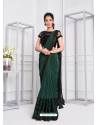 Dark Green Fancy Designer Party Wear Sari
