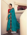 Blue Fancy Designer Party Wear Sari
