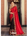 Red Fancy Designer Party Wear Sari