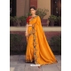 Mustard Fancy Designer Party Wear Sari