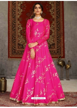 Rani Designer Party Wear Anarkali Long Gown