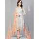 Aqua Grey Designer Party Wear Straight Salwar Suit