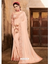 Light Orange Designer Party Wear Sari