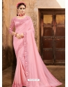 Pink Designer Party Wear Sari