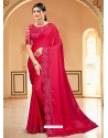 Crimson Designer Party Wear Sari