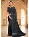 Black Designer Party Wear Sari