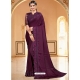 Purple Designer Party Wear Sari