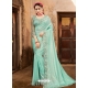 Aqua Mint Designer Party Wear Sari