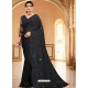 Black Designer Party Wear Sari