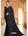 Black Designer Party Wear Sari
