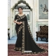 Black Latest Designer Vichitra Silk Traditional Wear Sari