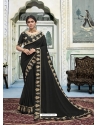 Black Latest Designer Vichitra Silk Traditional Wear Sari