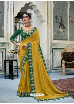 Corn Latest Designer Vichitra Silk Traditional Wear Sari