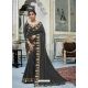 Dark Grey Latest Designer Vichitra Silk Traditional Wear Sari