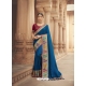 Dark Blue Latest Designer Cosa Silk Traditional Wear Sari