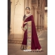 Maroon Latest Designer Cosa Silk Traditional Wear Sari