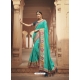 Aqua Mint Latest Designer Cosa Silk Traditional Wear Sari