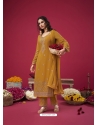 Mustard Designer Party Wear Straight Salwar Suit