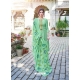 Jade Green Designer Cotton Silk Party Wear Palazzo Salwar Suit