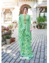 Jade Green Designer Cotton Silk Party Wear Palazzo Salwar Suit