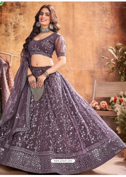 Purple Latest Designer Wedding Lehenga Choli