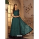 Teal Designer Party Wear Anarkali Suit