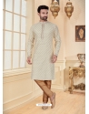 Off White Exclusive Readymade Designer Kurta Pajama