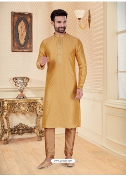 Mustard Exclusive Readymade Designer Kurta Pajama