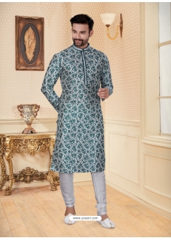 White Exclusive Readymade Designer Kurta Pajama