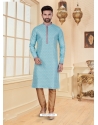 Sky Blue Exclusive Readymade Designer Kurta Pajama