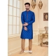 Royal Blue Exclusive Readymade Designer Kurta Pajama