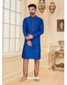 Royal Blue Exclusive Readymade Designer Kurta Pajama