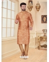 Light Orange Exclusive Readymade Designer Kurta Pajama