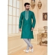 Teal Exclusive Readymade Designer Kurta Pajama